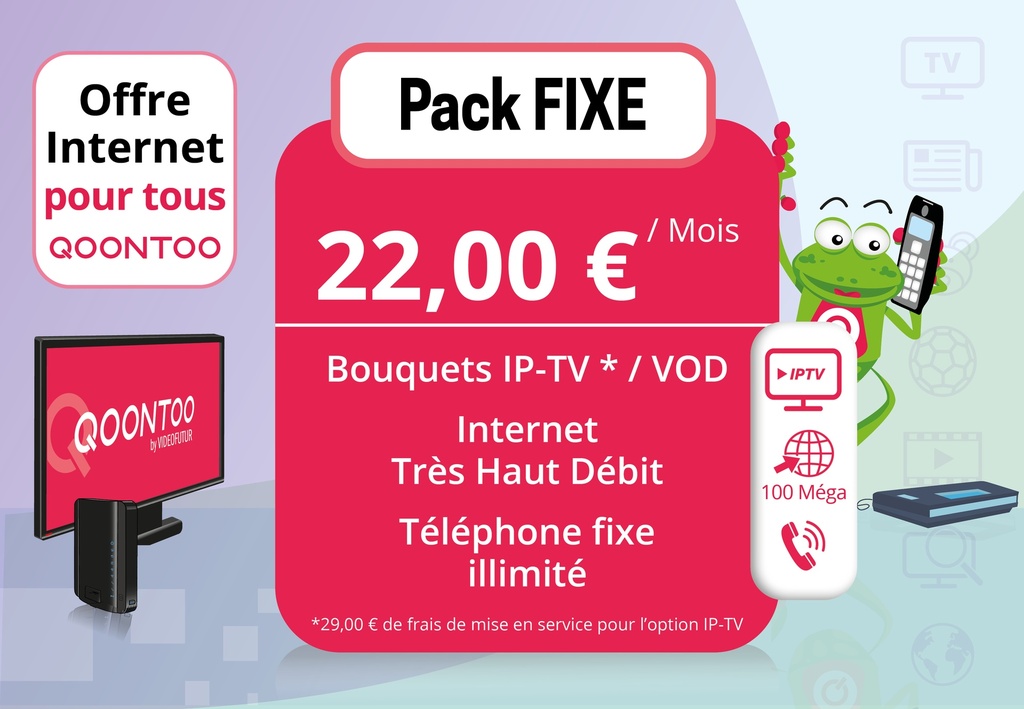 QOONTOO Bundle - pack FIXE